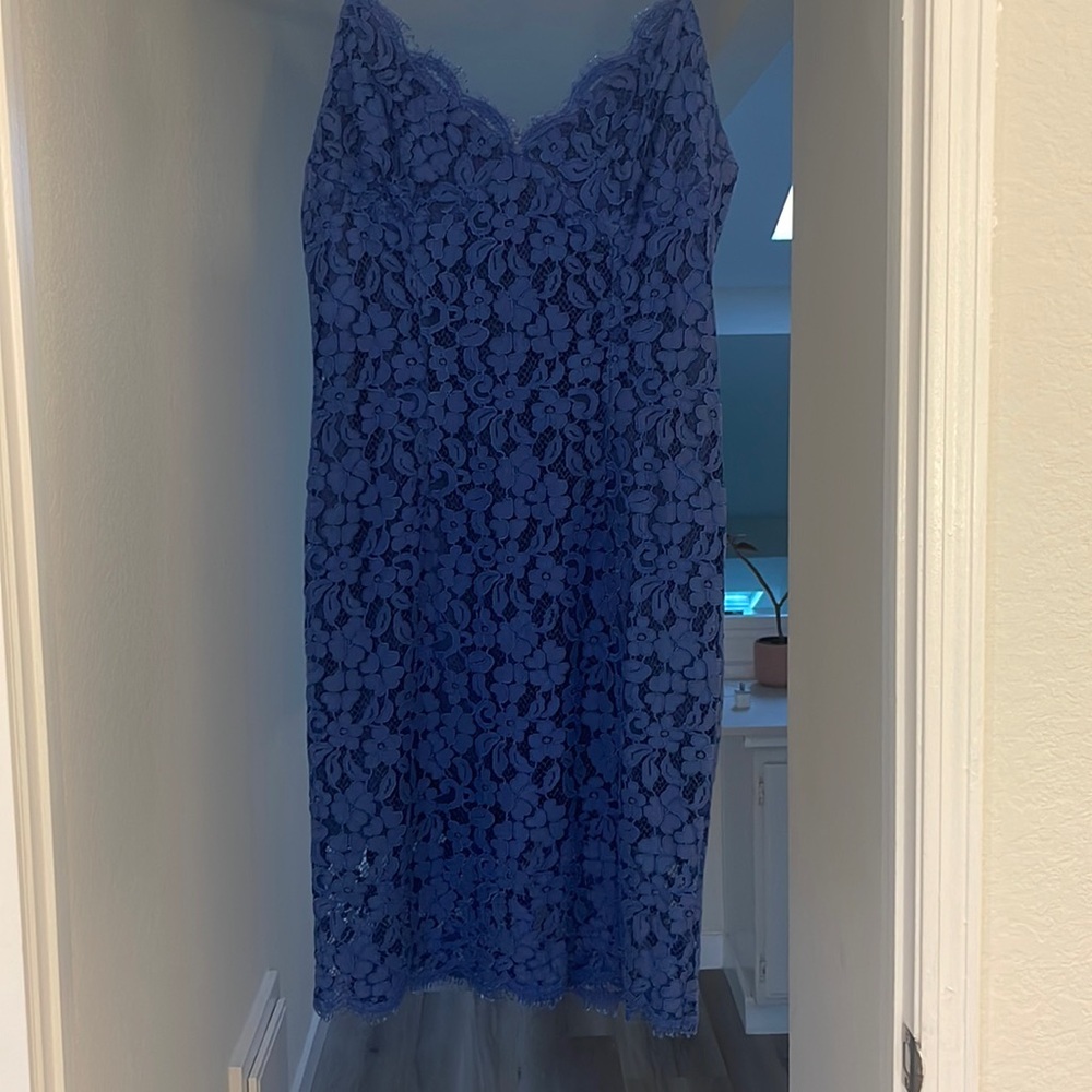 Lulus Navy Blue Lace MIDI Dress